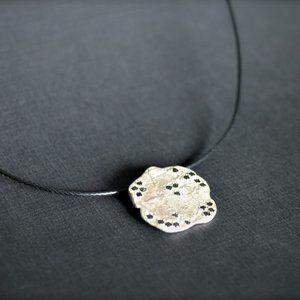 Necklace for men. Sterling silver pendant.